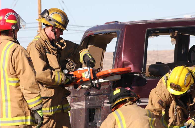 Firefighter extrication technique